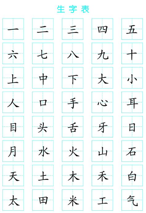 三畫字|3画的字